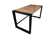 Písací stôl LOFT Počítačový Cube / Dubová doska / Guard-Desk / 140x70x75