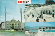 TURCJA - DENIZLI - PAMUKKALE - MECZET - FLAGA - UNESCO