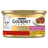 Purina GOURMET GOLD wołowina i kurczak w sosie 85g