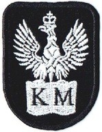 Klasa Mundurowa Orzełek KM czarny Naszywka 1994