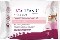 Cleanic Pure Effect Odličovacie obrúsky pre suchú pleť 10 ks