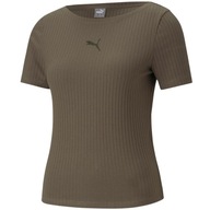 Koszulka damska Puma HER Ribbed Slim Tee M