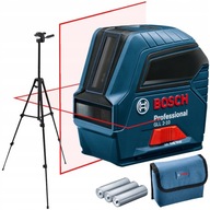Bosch Laser krzyżowy GLL 2-10 10m czerwony + Statyw Aluminiowy 135cm