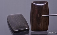 Fosílne drevo nízky kabošon cushion 33x20 mm