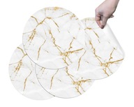 podkładki pod talerze na stół gold marble eleganckie nowoczesne trwałe 4sz.