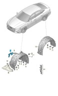 új ORYGINALNE AUDI 4K0863187D fedél NA POLOS/WALEK