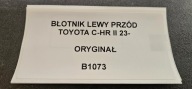 fender left front TOYOTA C-HR CHR II 23- original