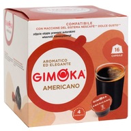 Dolce Gusto Kapsułki Duża Czarna Kawa Gimoka Americano Włoska Jakość