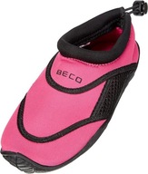 28 BECO Detská surfovacia obuv do vody ružovo-čierna 18 cm