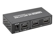 QOLTEC 52356 Aktywny rozdzielacz Splitter HDMI v. 2.0 1x2 EDID+IR