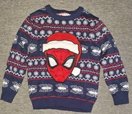 Marvel Spiderman w czapce sweterek świateczny 2-3/98
