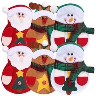 6x EVŐESZKÖZTARTÓ TOK Karácsonyi Asztaldíszek DEKORÁCIÓ