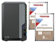 Synology DS224+ 6 GB RAM s dvoma 8 TB diskami