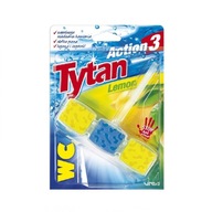 Kostka toaletowa WC Tytan Action 3 Lemon 45g