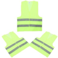 KAMIZELKA ODBLASKOWA NOCNE CHODZENIE BIEGANIE 3 SZT