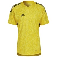 Koszulka męska adidas Condivo 22 Goalkeeper Jersey Short Sleeve żółta HF013