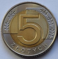 5 ZŁOTYCH -2010- MONETA OBIEGOWA - STAN MENNICZY