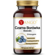 YANGO Czarna Borówka 90vegcaps WZROK OCZY KRĄŻENIE ODPORNOŚĆ