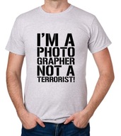 koszulka PHOTOGRAPHER NOT A TERRORIST prezent
