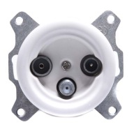 KERAMICKÁ PODOMIETKOVÁ RTV ZÁSUVKA BIELA BEZ RÁMČEKA