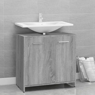 Kúpeľňová skrinka sivá sonoma 60x33x60 cm kompozitné drevo