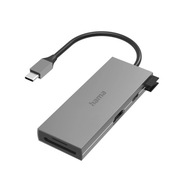 HAMA CZYTNIK Multiport Adapter USB-C - 2 x USB-A, USB-C, HDMI, SD, microSD