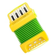 10 kláves 8 Bass Piano Akordeón Ľahká Hudobná ľahká hrateľnosť Žltá