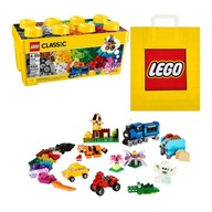 LEGO CLASSIC č.10696 - Kreatívne kocky LEGO, stredná krabička + Taška LEGO