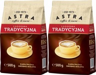 Kawa mielona Astra Łagodna Tradycyjna drobno mielona 500g x2