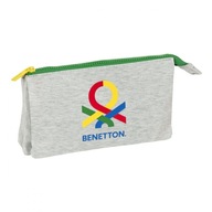 Peračník Trojitý Benetton Pop Sivý (22 x 12 x 3 c