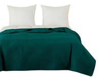 PROŠÍVANÝ PŘEHOZ OBOUSTRANNÁ KAPA 170x210 TMAVĚ TYRKYSOVÁ