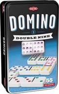Tactic Domino dziewiątkowe w metalowej skrzynce