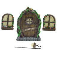 Roztomilá miniatúrna víla Gnome Window Elf Home for