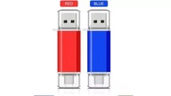 PENDRIVE 128 GB, 2W1 USB 2.0 USB C 128 GB, OTG DUAL