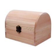 Nedokončená drevená krabička Nelakovaná drevená šperkovnica pre umenie 9,5 cm x 5,5 cm x 5 cm