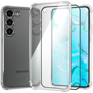 ETUI PANCERNE DO SAMSUNG GALAXY S23 | CASE SILIKON GUMOWE SLIM SHOCK +SZKŁO