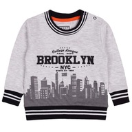 Szara, niemowlęca bluza BROOKLYN 0-3 m 62 cm