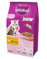 WHISKAS JUNIOR Z KURCZAKIEM 14KG