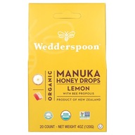 Wedderspoon, Organiczny Miód Manuka z cytryną i Propolisem Pszczelim, 4 unc