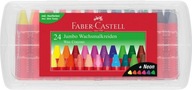 Kredki woskowe trójkątne Faber-Castell 24 kolory w