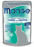 MONGE Cat Mokra karma dla kotów tuńczyk 80g