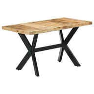 Jedálenský stôl 140x70x75 cm masívne surové mangovníkové drevo