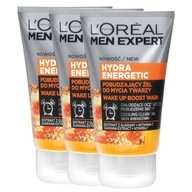 LOREAL Men Expert Hydra pobudzający żel do mycia twarzy z witaminą C x3