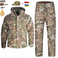 Vojenská zimná bunda Zateplená Kamufláž Nohavice