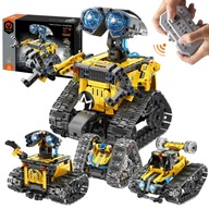 KONŠTRUKČNÉ KOCKY ROBOT 4V1 DIAĽKOVO OVLÁDANÝ PROGRAMOVATEĽNÝ S LED 672EL