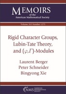 Rigid Character Groups, Lubin-Tate Theory, and