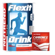 Nutrend Flexit Drink Truskawkowy 400 g Kolagen Stawy Regeneracja + Carbonex