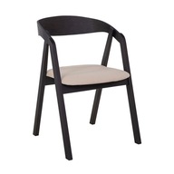 Škandinávska stolička čalúnená čierny dub
