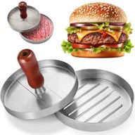 PRASKA ALUMINIOWA FORMA DO KOTLETÓW BURGERÓW 11,5cm GRILL PRASA HAMBURGERÓW