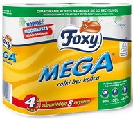 Foxy Mega Végtelen WC-papír 4 tekercs Extra hosszú 1200 levél